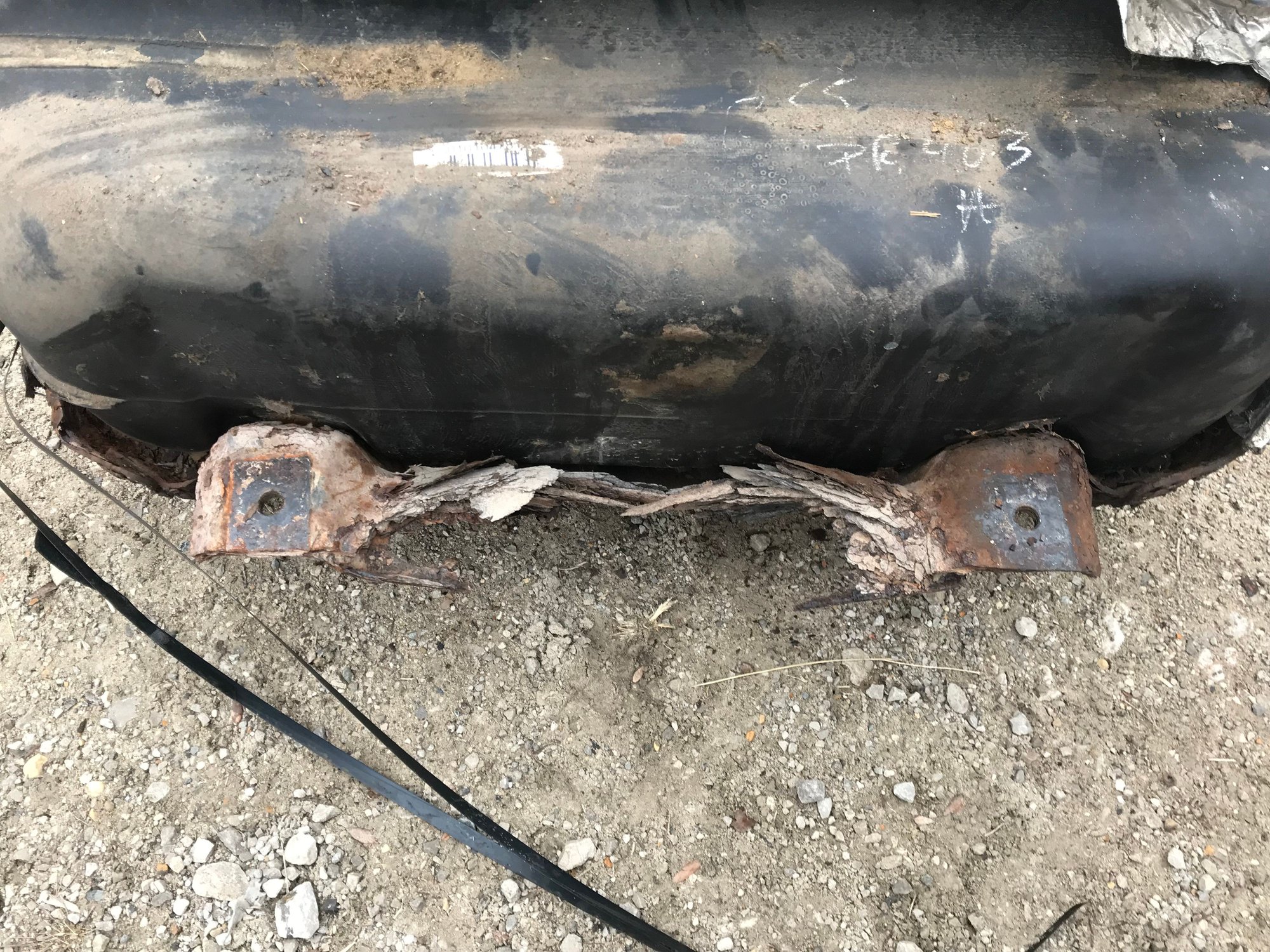 Old skid had some serious rust cancer.
