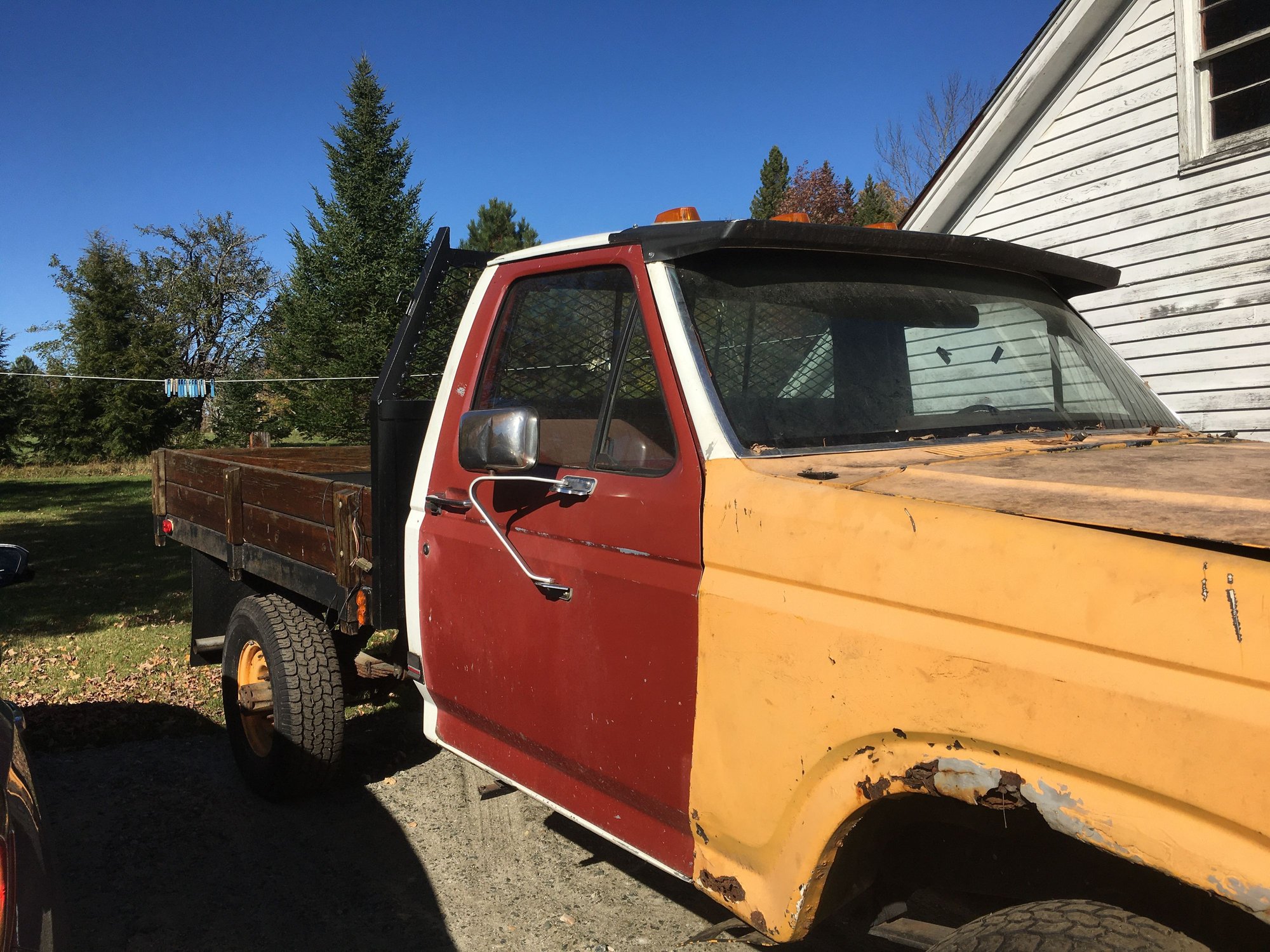 1986 Ford F-250 - Project / Parts / Repair - '86 F250 - 6.9 Diesel 4wd 4speed Hi/Lo new cab dump bed, many extra parts - Used - VIN 2FTHF2610GCB25077 - 230,000 Miles - 8 cyl - 4WD - Manual - Truck - Yellow - Heath, MA 01346, United States