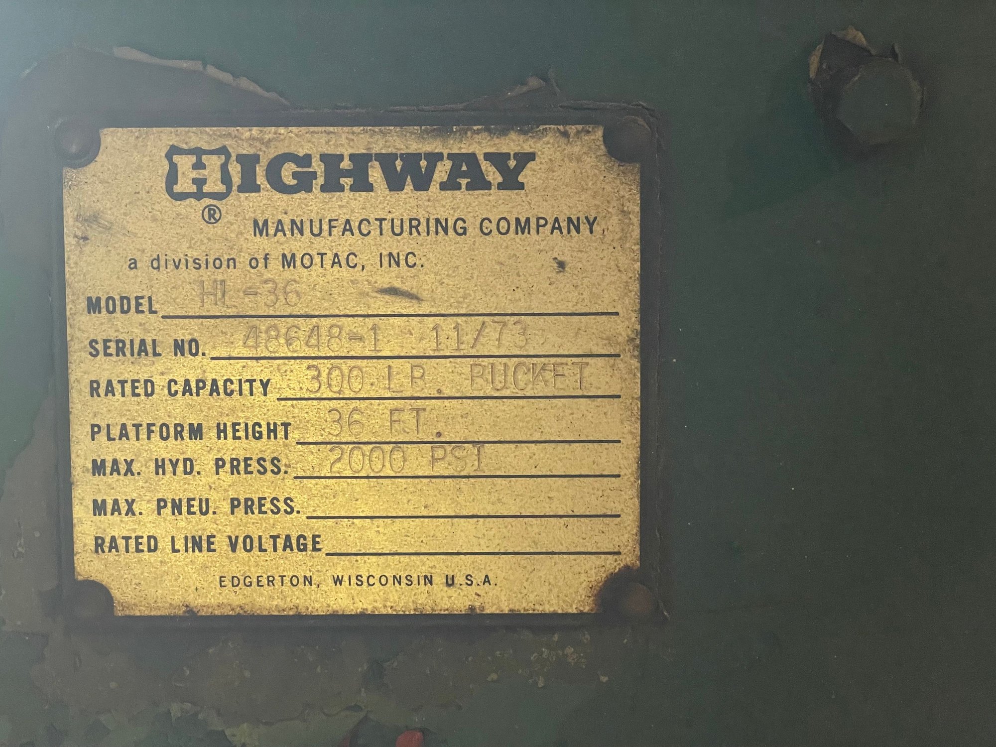 Miscellaneous - 1973 Ford highway mfg co 36' utility boom with 300 lb bucket - Used - 0  All Models - Toulon, IL 61483, United States