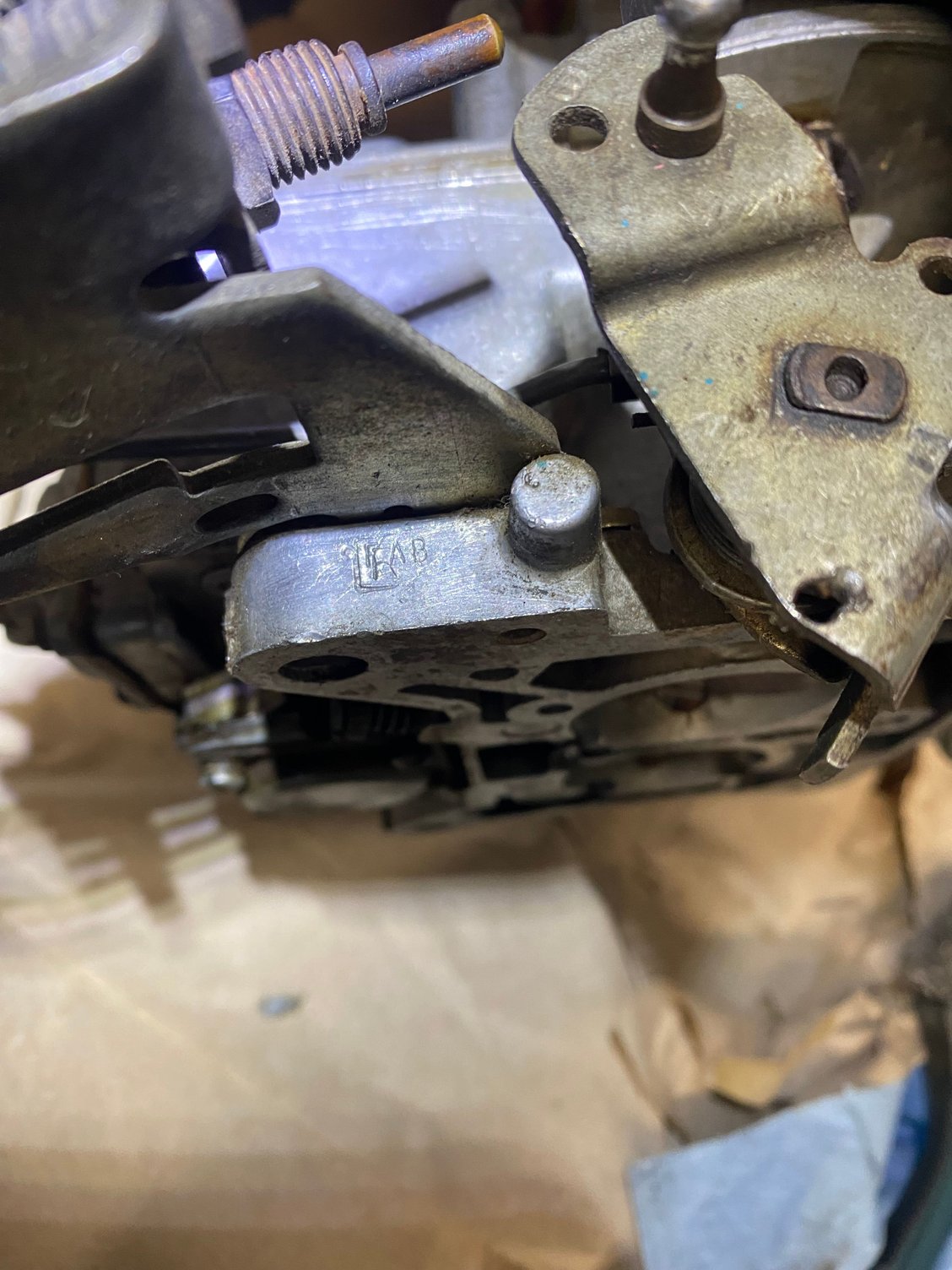 �F AB� on base plate