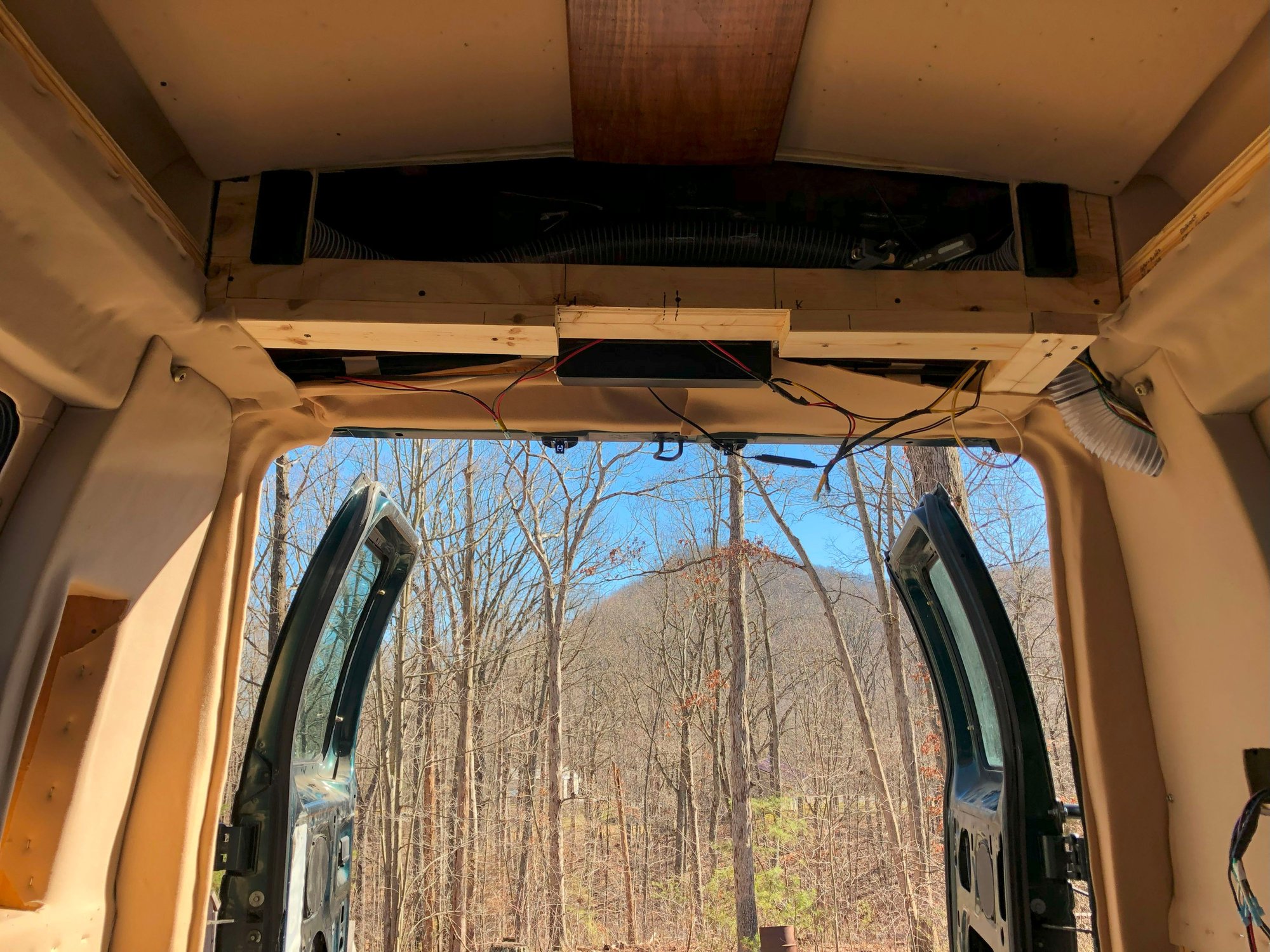 Rear ready for headliner panel