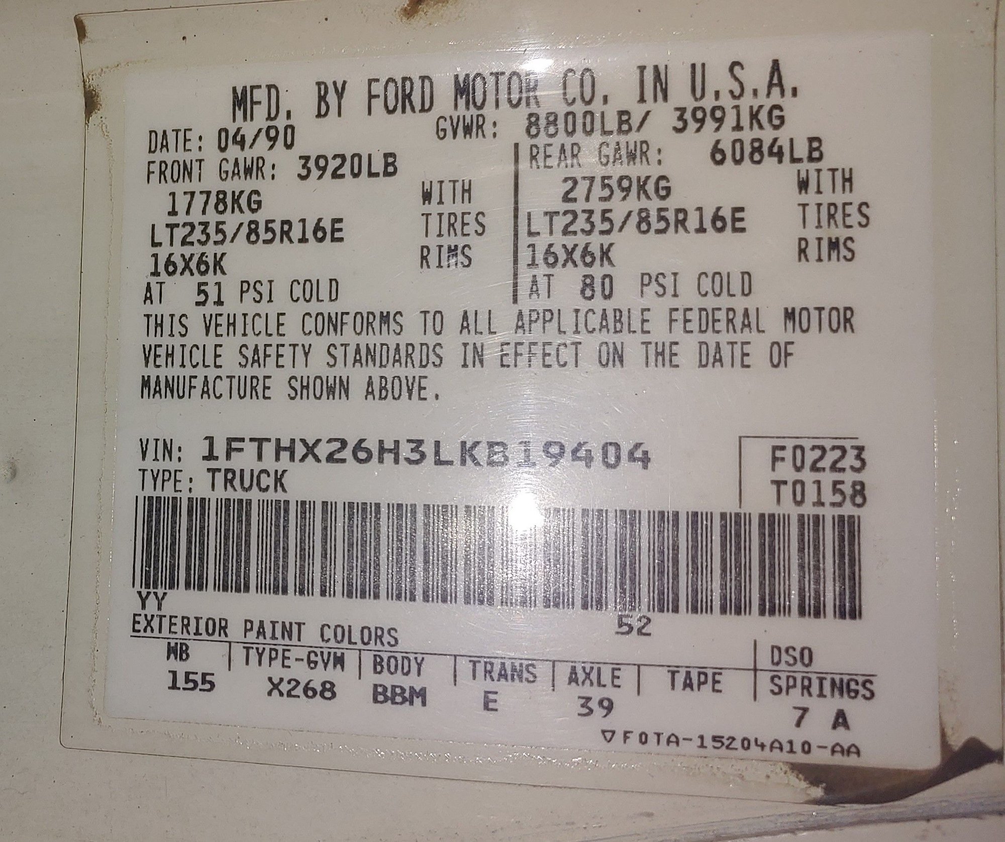 Vehicle Sticker What Do I Have Ford Truck Enthusiasts Forums Vehicle Sticker What Do I Have Ford Truck Enthusiasts Forums
