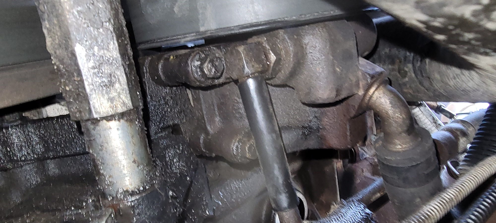 Lost power steering and braking suddenly, can't find leak Ford Truck