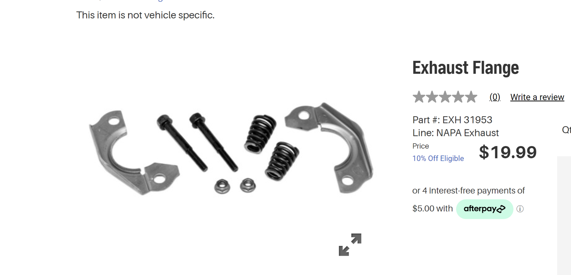 Exhaust flange repair kit for end of downpipe? Ford Truck Enthusiasts