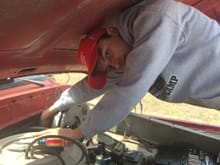 Crew chief "Garrett" replacing power brake booster