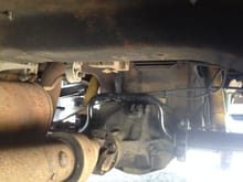 I took the Rear Sway bar out of my F350 and it bolted right up using 2 wheel drive excursion links