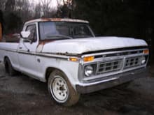 newly purchased for $300, needs work but not bad, 1976 F-100 360 cu.