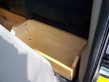 Homemade Floor Tray Behind Seat - Driver Side