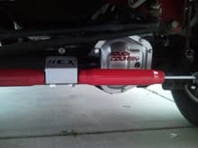 Added a little flare with painting shocks red and cover plate Oklahoma chrome