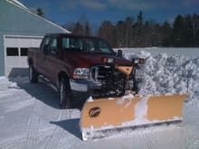 The Plow: 8' Fisher MM2.... Just got done Plowing 18&quot;.