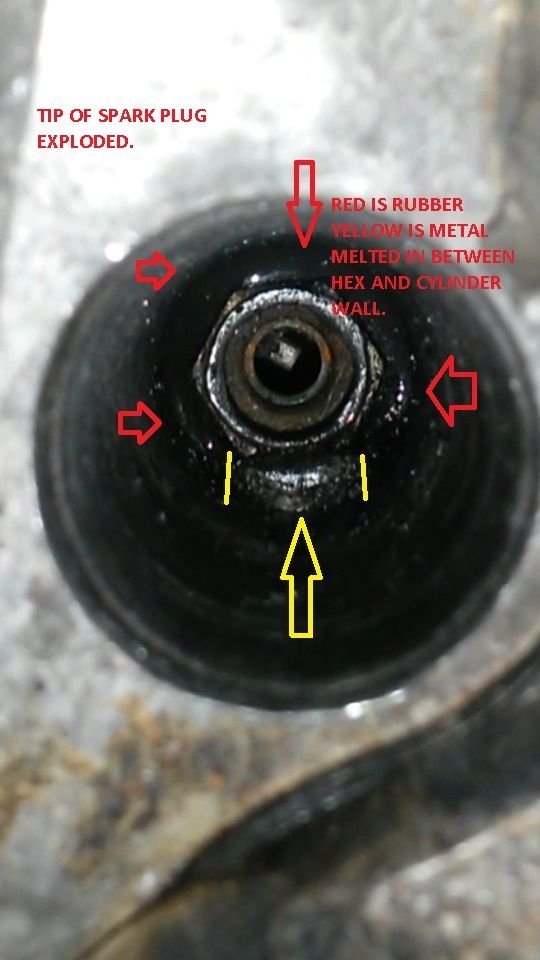 Exploded spark plug Ford Truck Enthusiasts Forums