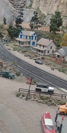 48 truck and 48 police wagon.  In a model train display
