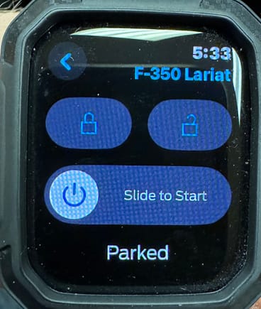 New iWatch app
Slide vs push and hold to start. 
