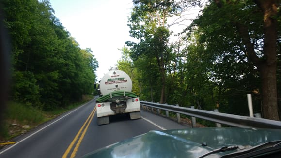 I passed this stinky load going up the third mountain.