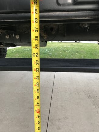 22.5" from ground to top of step.