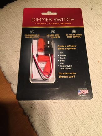 Dimmer switch from Amazon