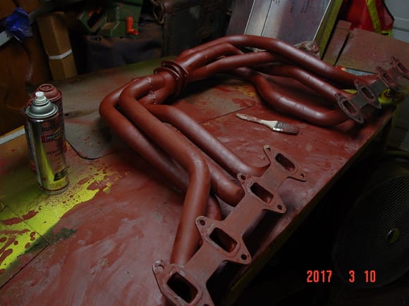 I lined them up like this so that I could use a heat gun and blow warm air through the tubes.