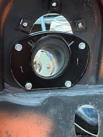 Steering column grommet installed, ready for the ABS panel to be put in place.