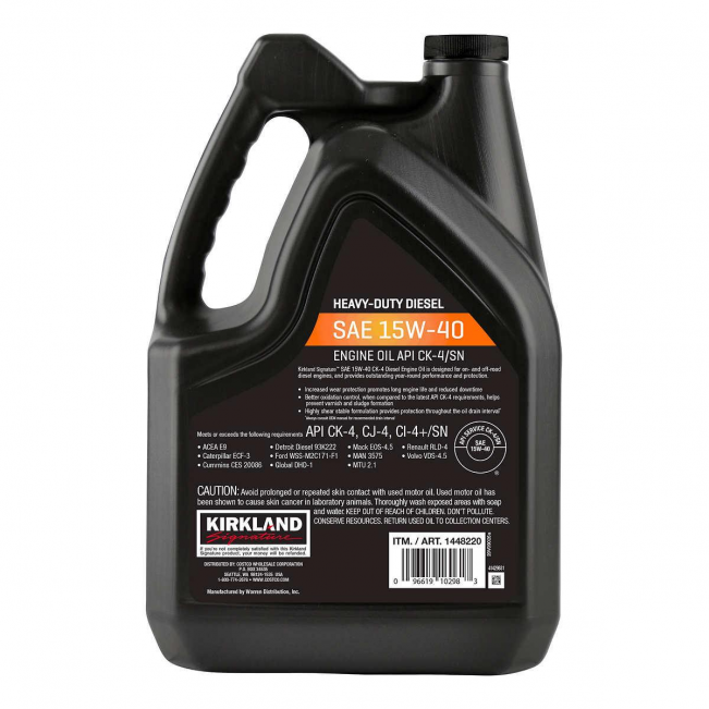 DuraGard Synthetic Blend CK4 15W40 - 1 Gallon (Pack of 3) Meets Ford WSS-M2C171-F1