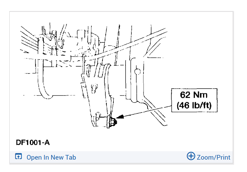 Torque Specs for Rear Shock Bolts 03 Excursion Ford Truck