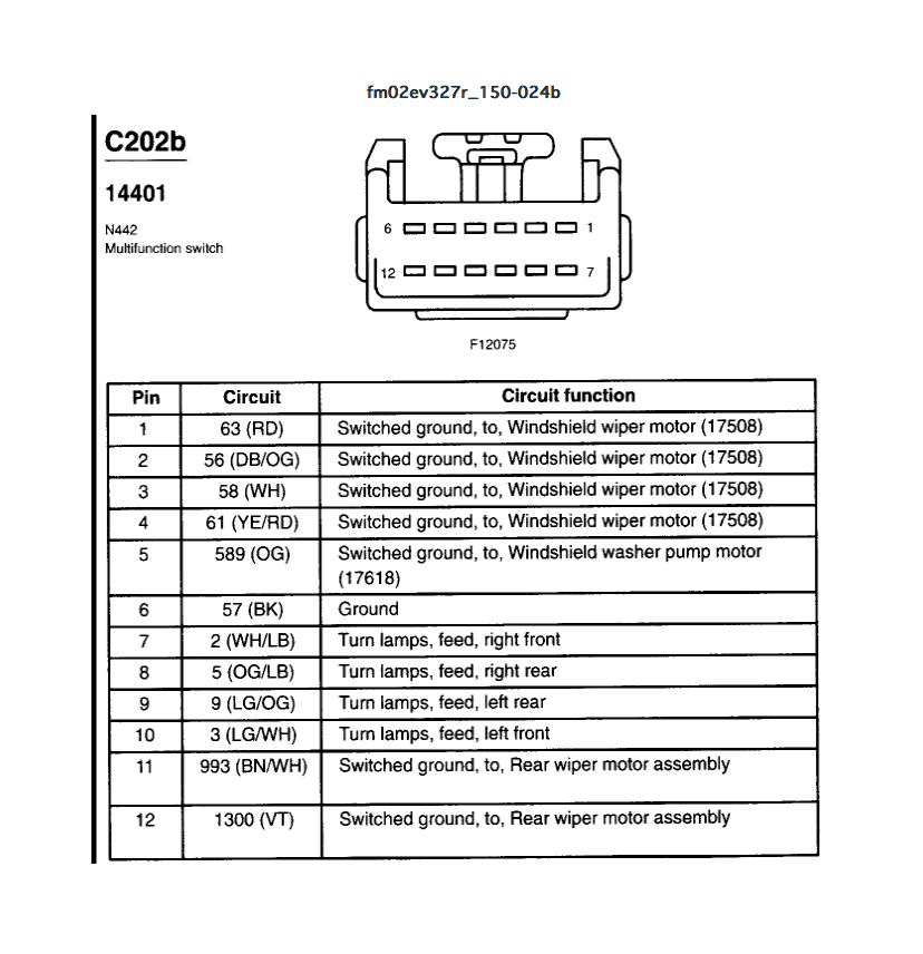 Ford Econoline Wiring Diagram Turn Signal