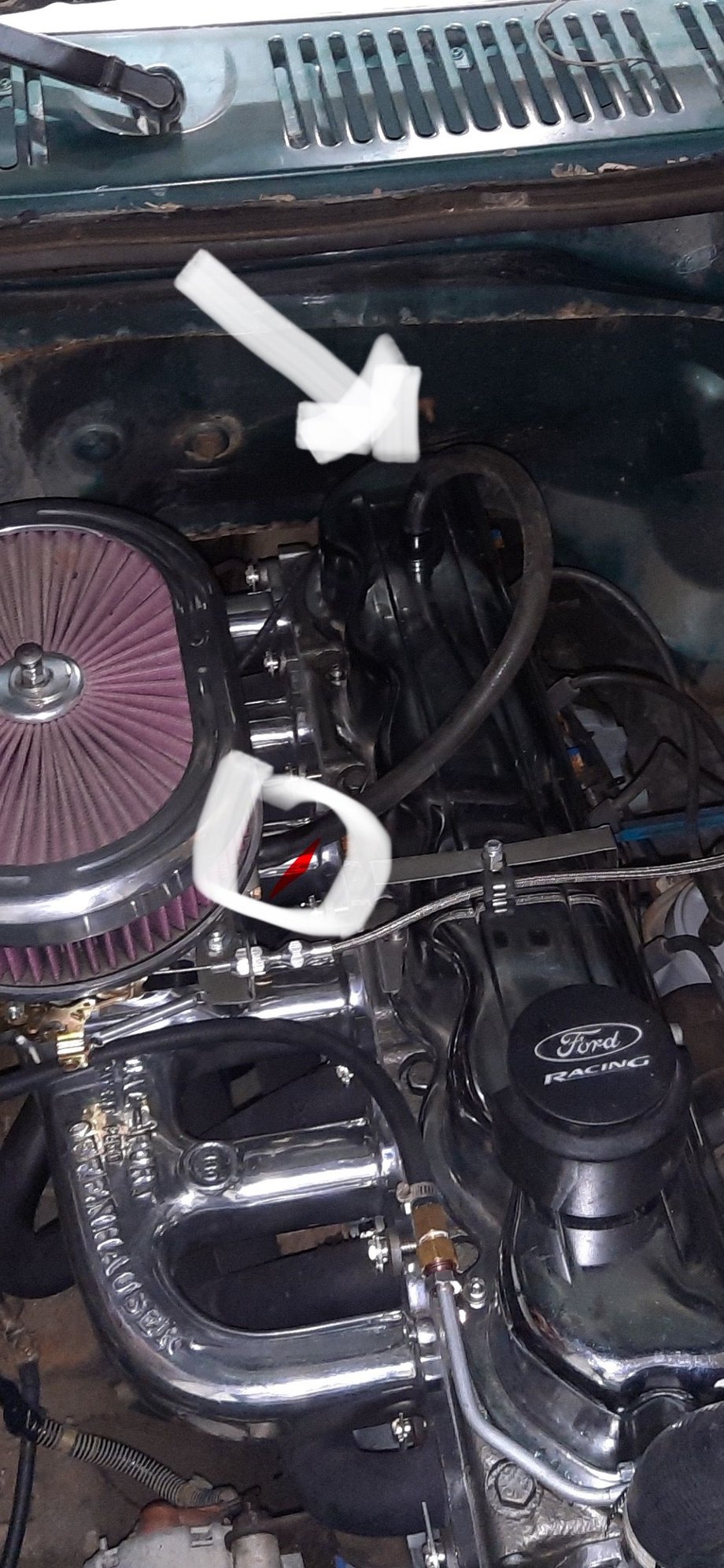 PCV vacuum line