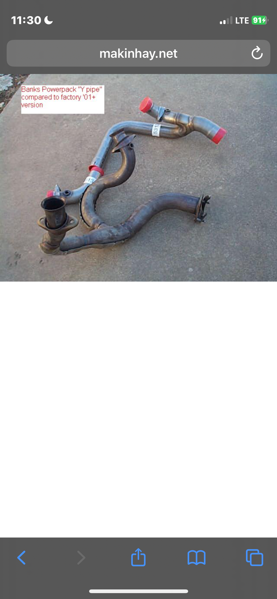 Note the upper pipe it�s the same but different as what I have as the lengths look to be shorter. 