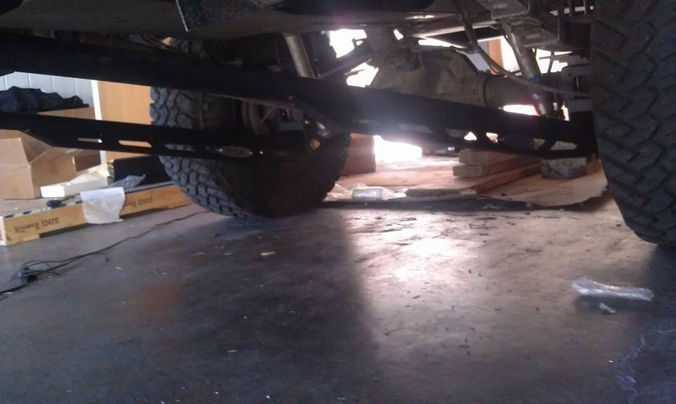 PMF traction bars and OBS ford steering stabilizer Ford Truck