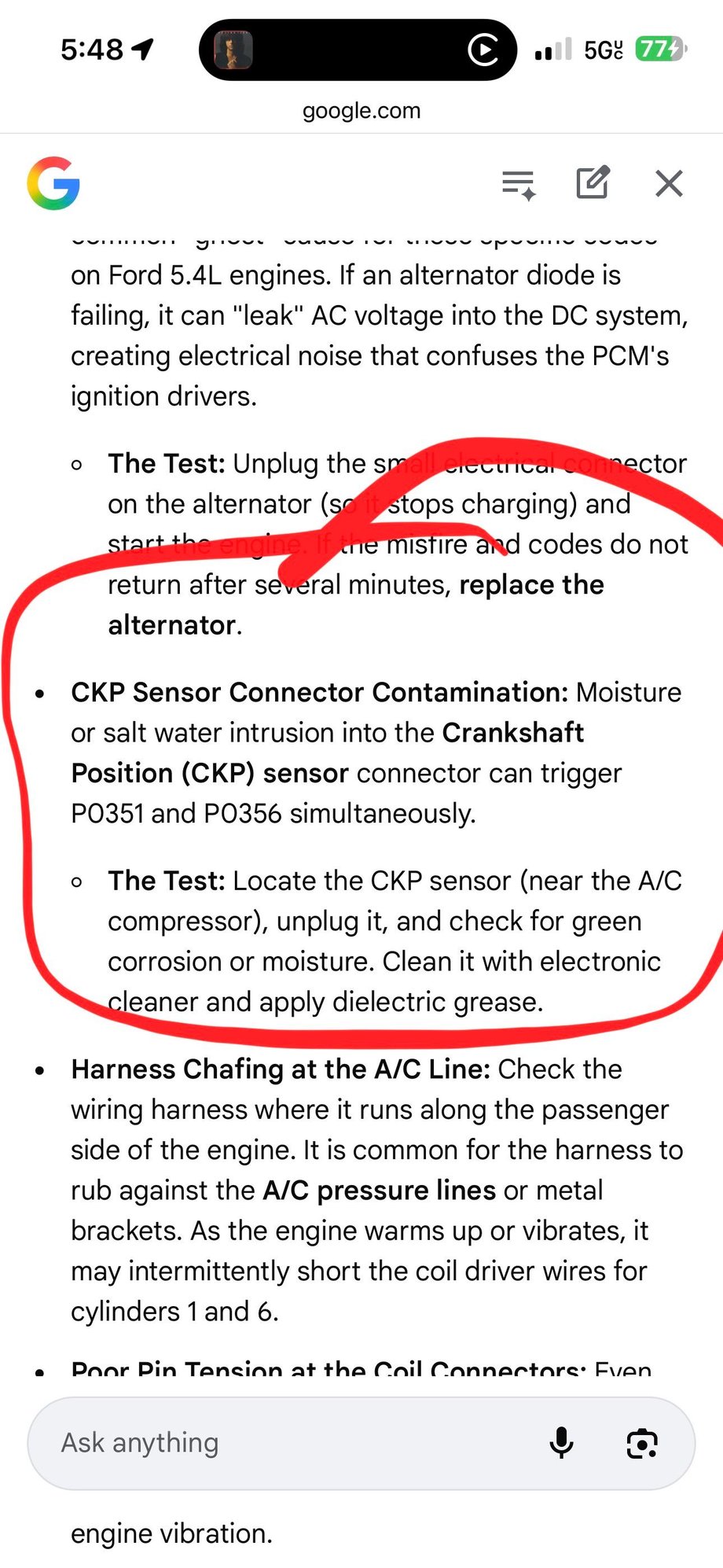 Do you think this is the problem then? 