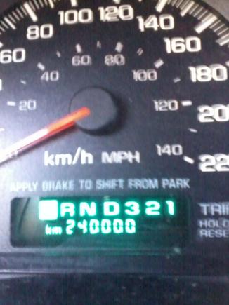 Chris Monte SS at 240,000 KM Odometer Pic July 11 2012