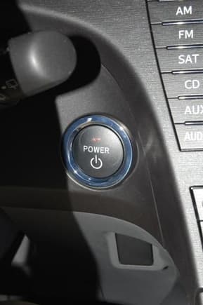 2010 Toyota Prius Power Button with the flash