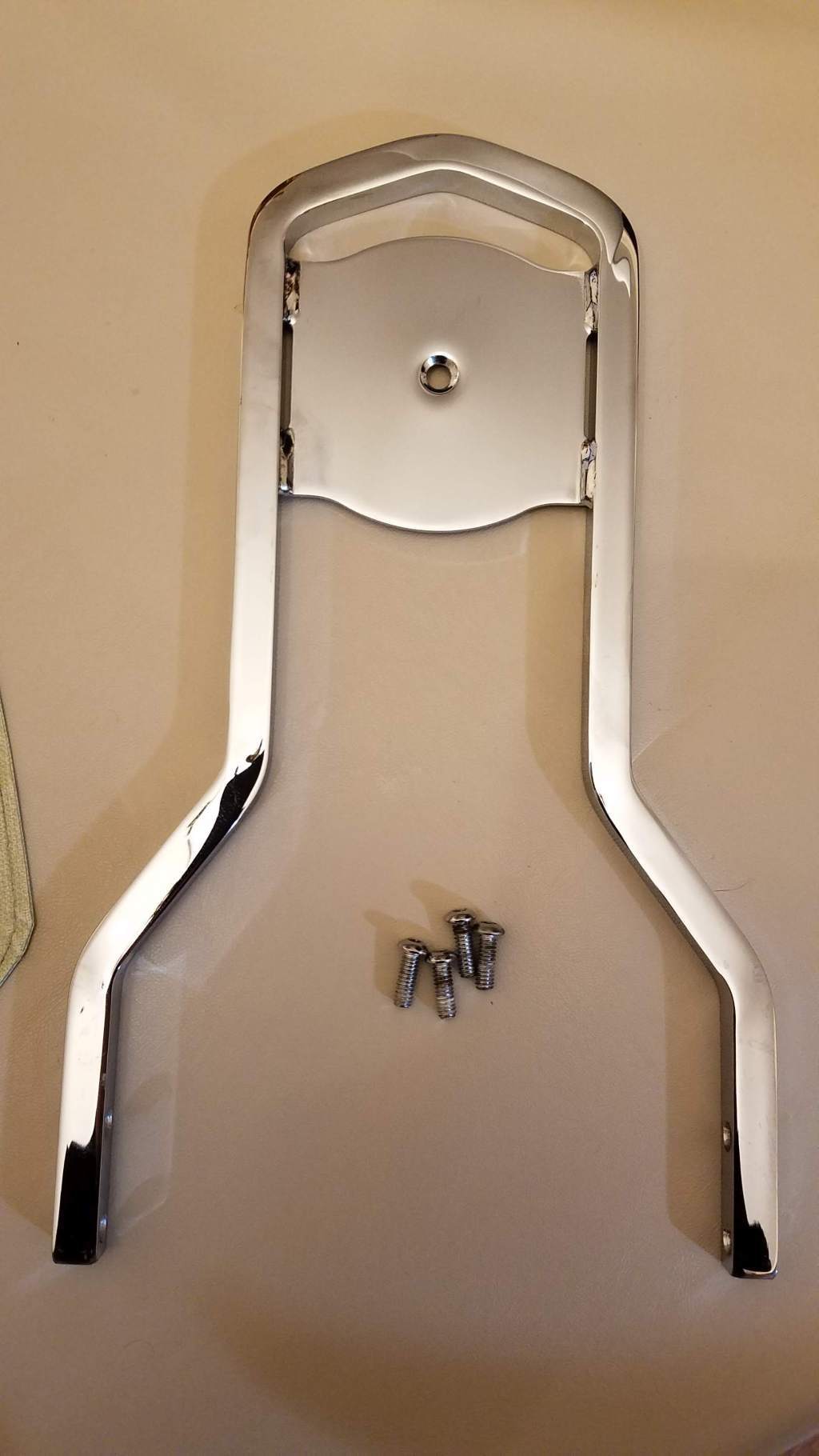 Standard Medallion Style Sissy Bar Upright Harley Davidson Forums