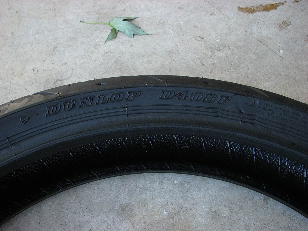 FS Dunlop D408F (front) & D407 (rear) tires, only 1700 miles Harley