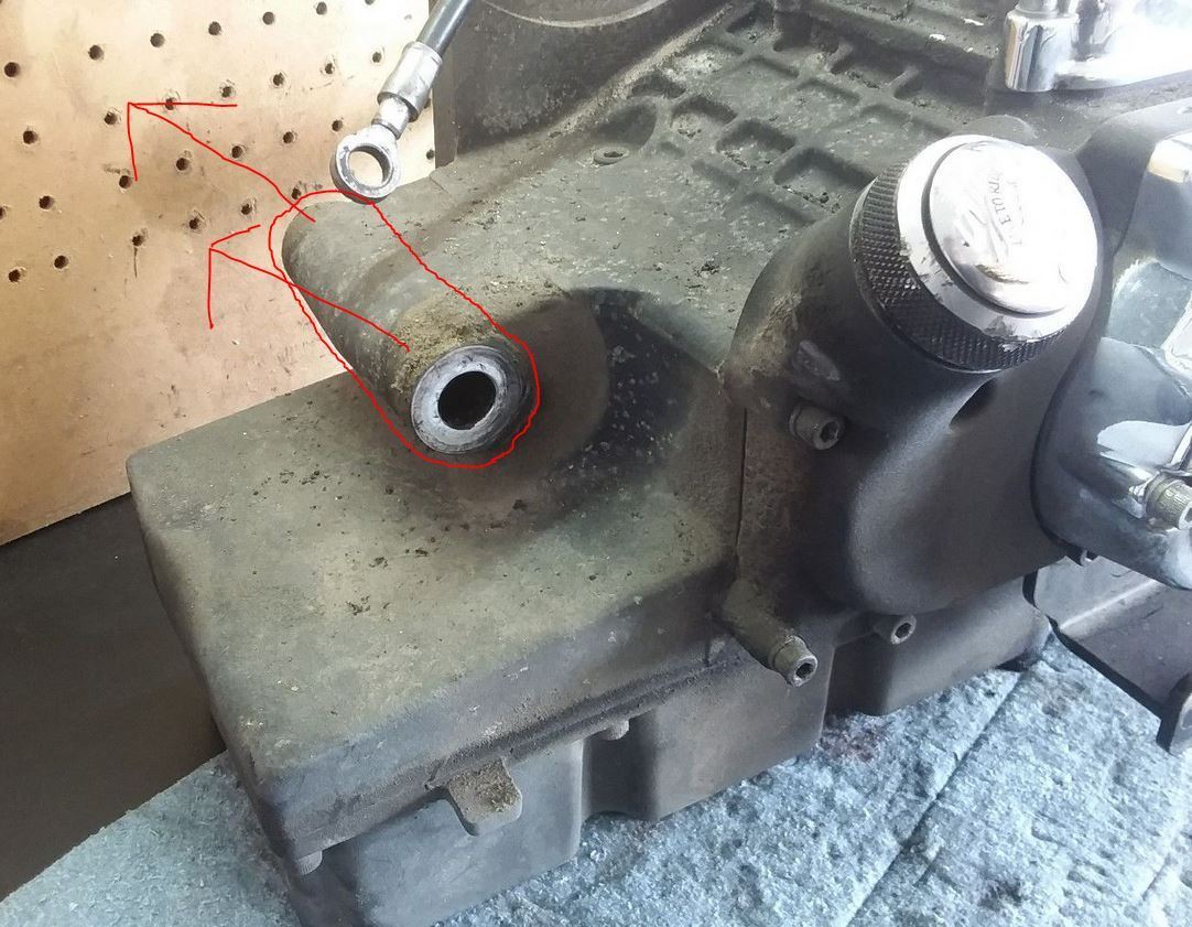 Cracked transmission case on '04 Harley Davidson Road King Custom Trike