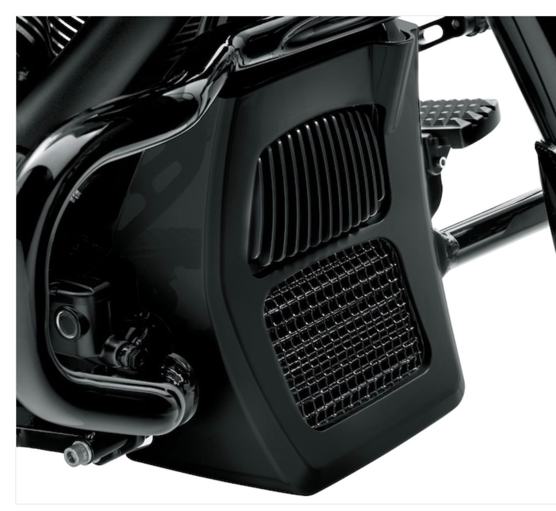 Harley Chrome Chopped Engine guard 49000105A and OEM Harley Chin