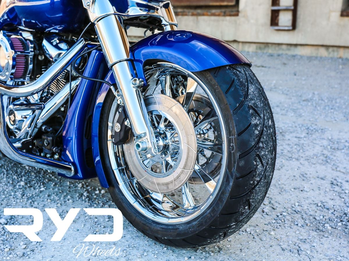 180 Front Tire Kit by Baddad for 2014-2019 FLH FLT Touring Models