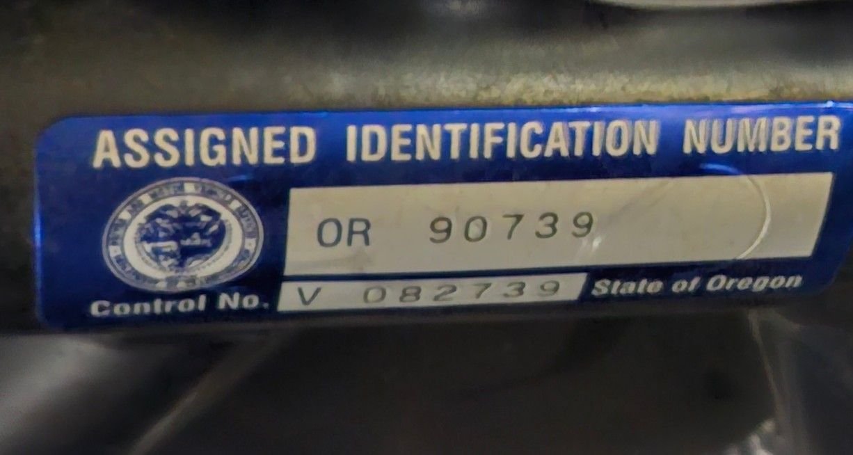 This is the only number on the bike matches title