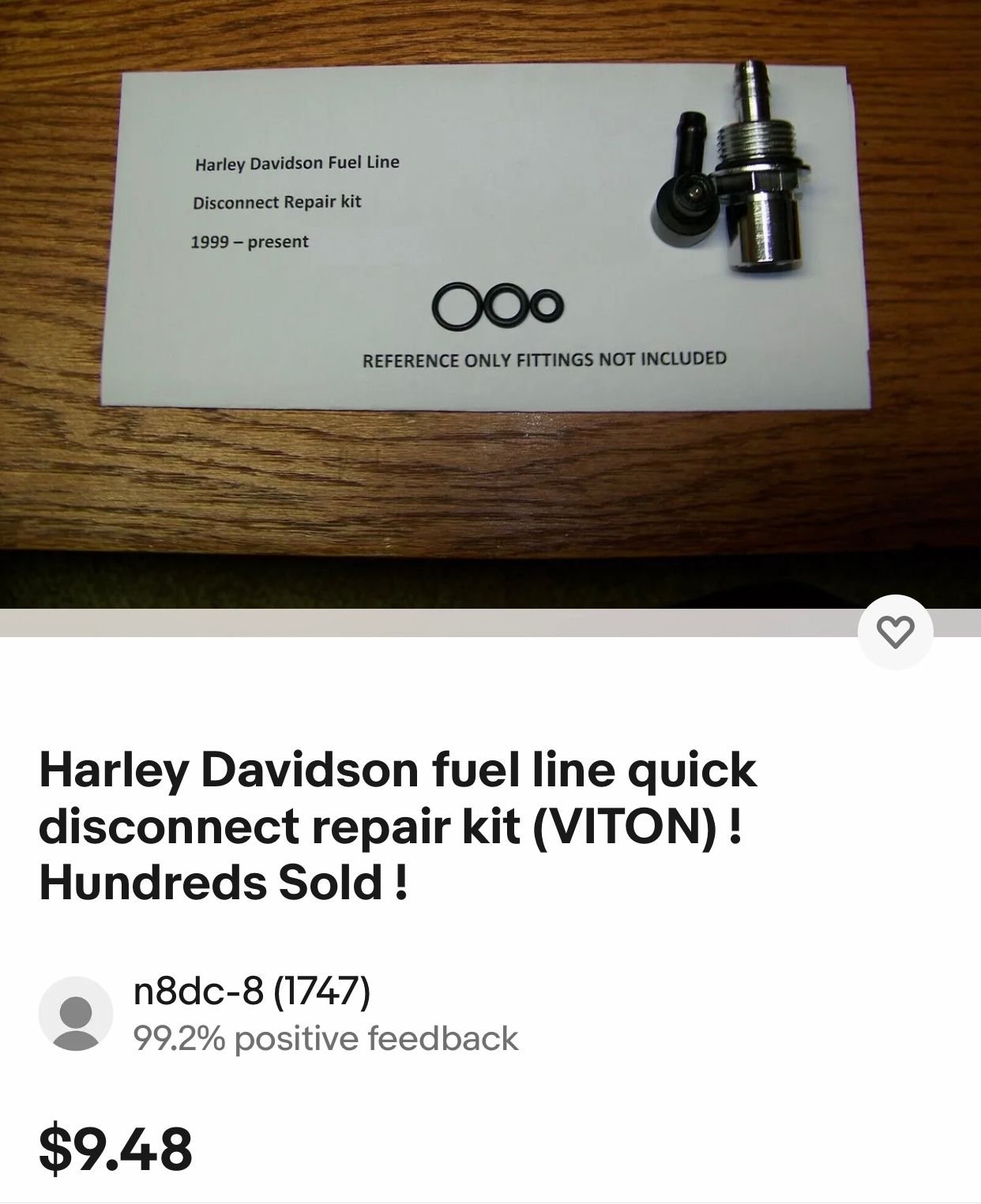 Fuel leak at tank quick disconnect (oring) Page 3 Harley Davidson