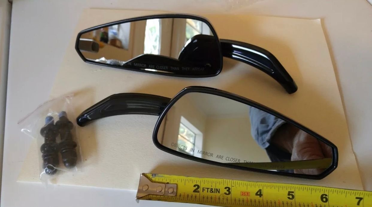 Gloss Black Billet Mirrors for HarleyDavidson Harley Davidson Forums