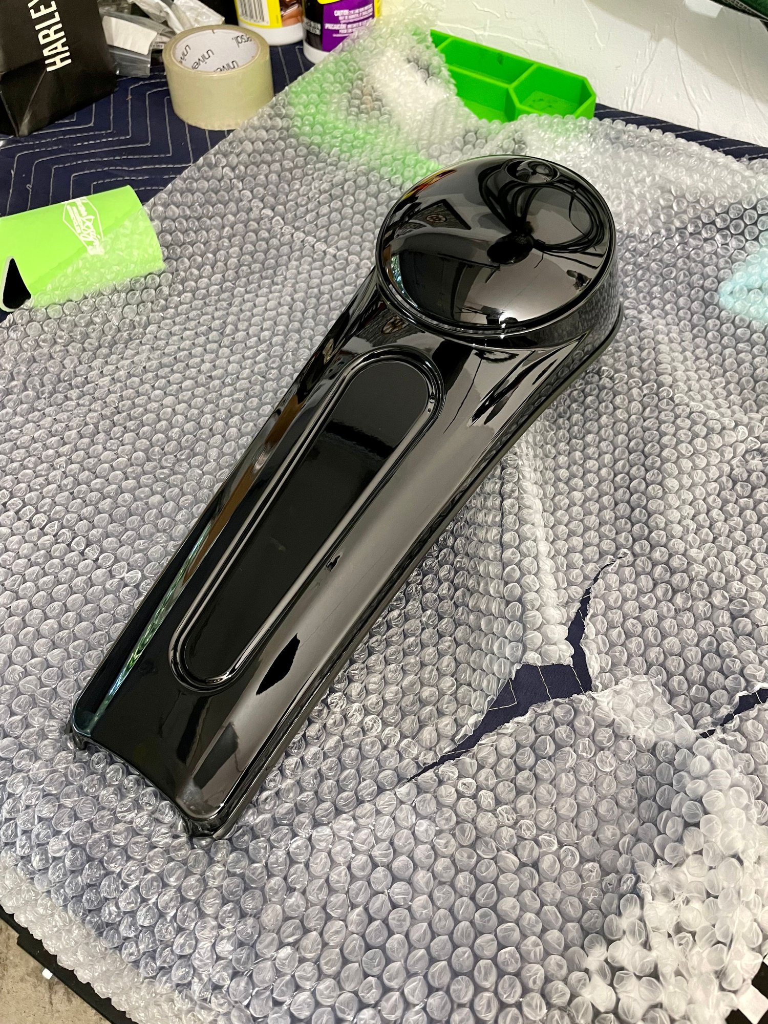 Complete Gloss Black Fuel Tank Console (LIKE NEW) Harley Davidson Forums