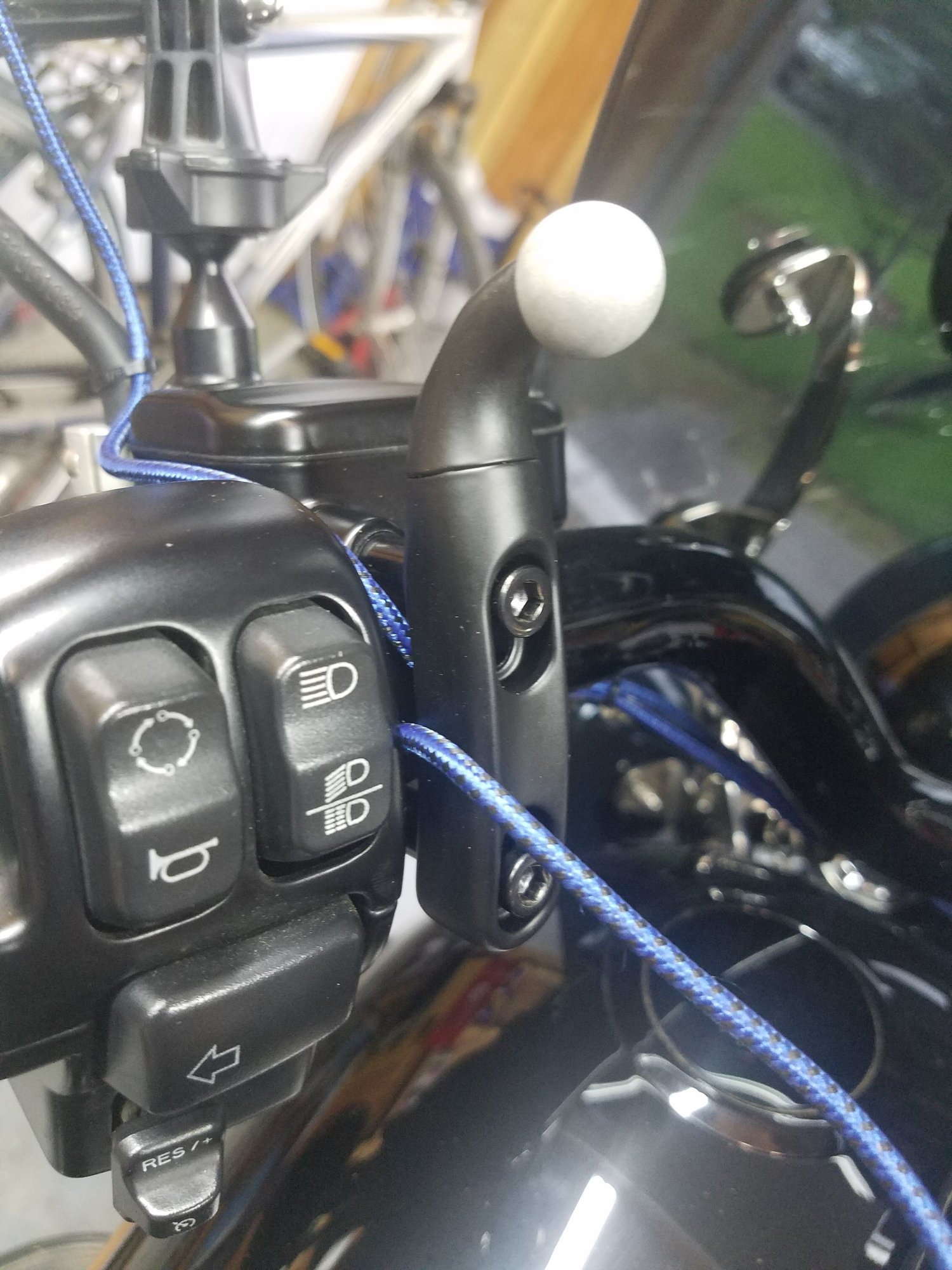 Ciro phone mount installed Harley Davidson Forums