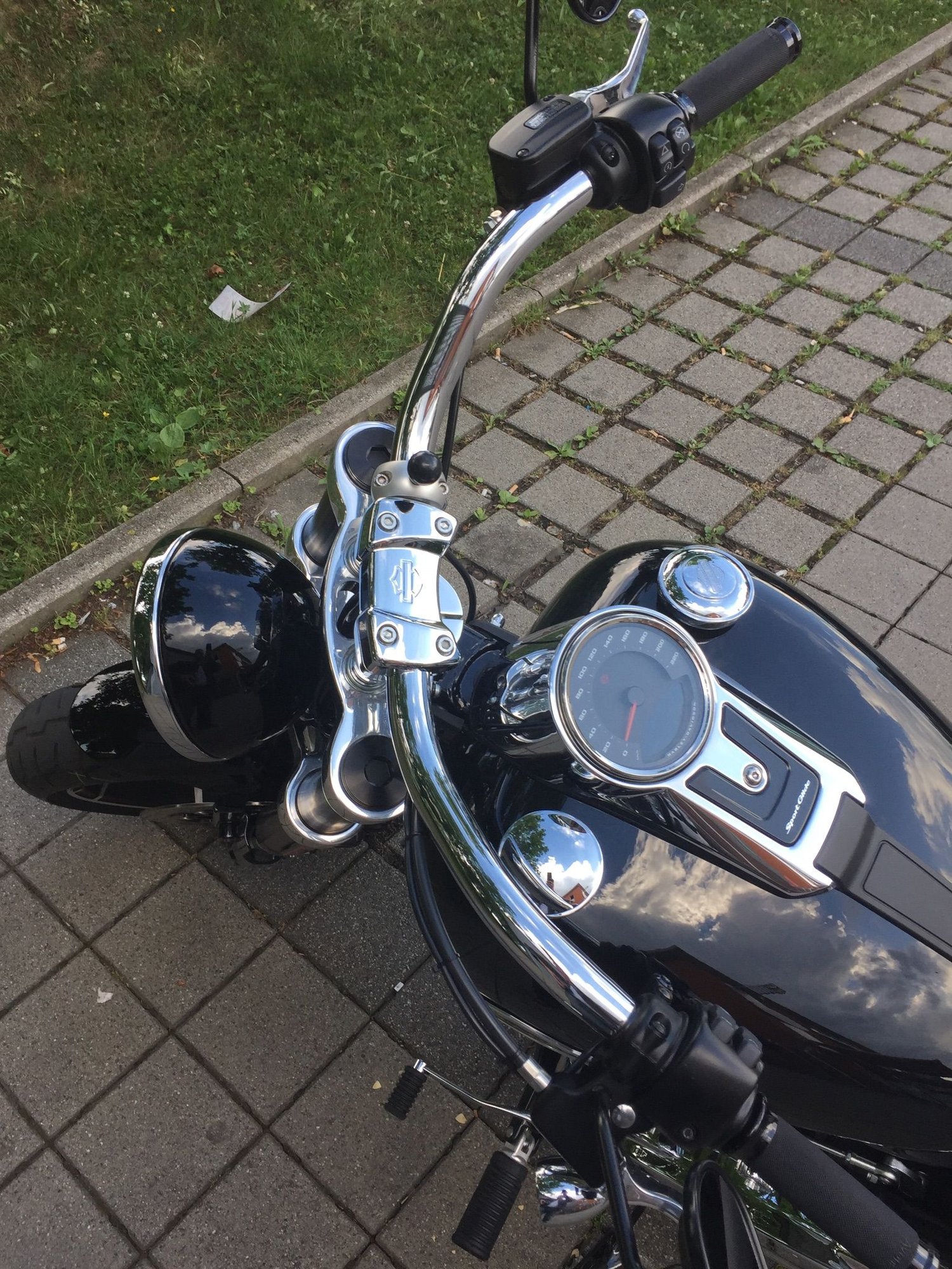 longer handlebars for 2018 Sport Glide Harley Davidson Forums