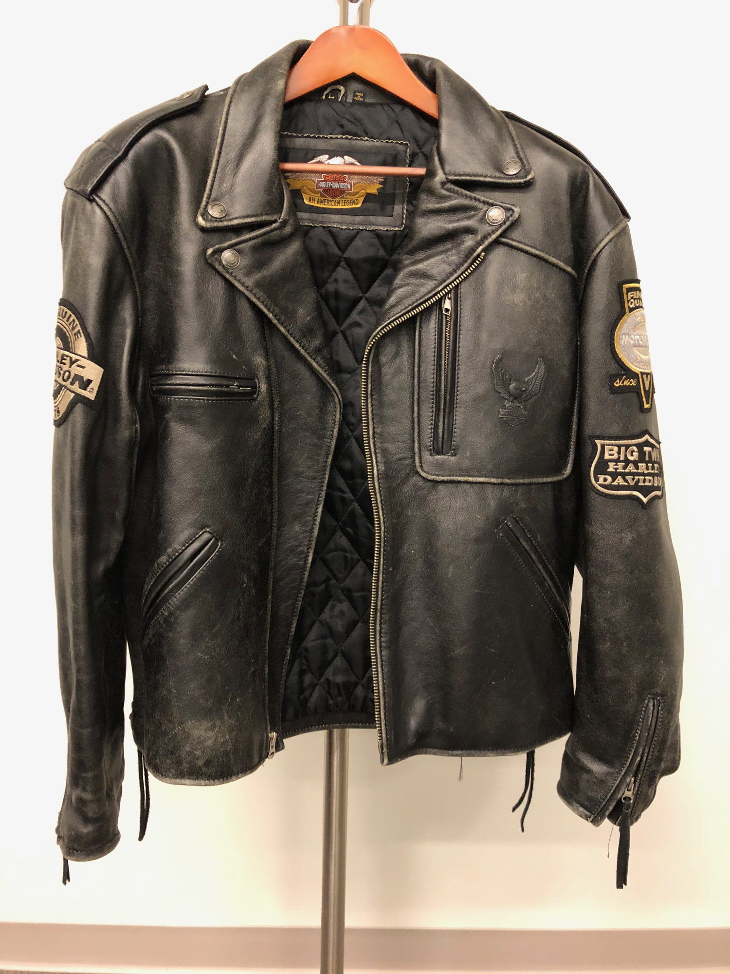 EXTREMELY RARE Harley Davidson Vintage '90's Heavy Leather Jacket ...