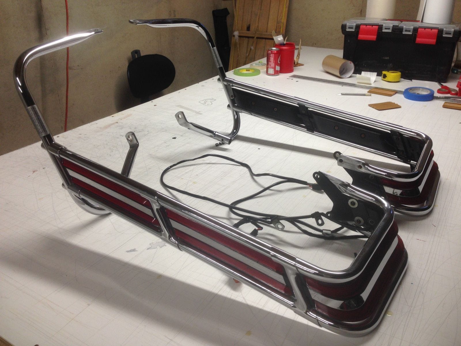 saddlebag guard rails