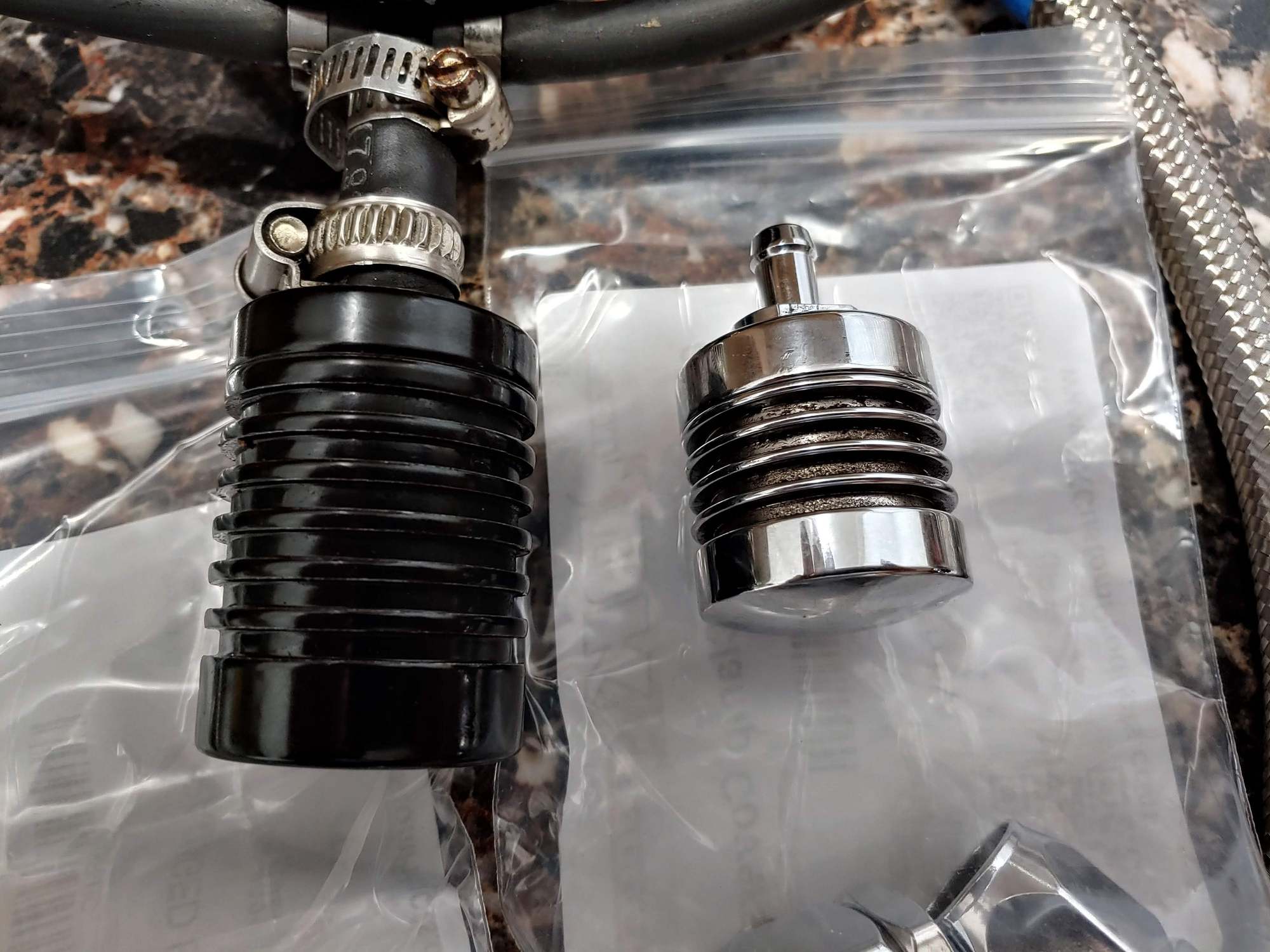 Heavy Breather with Catch Can Harley Davidson Forums