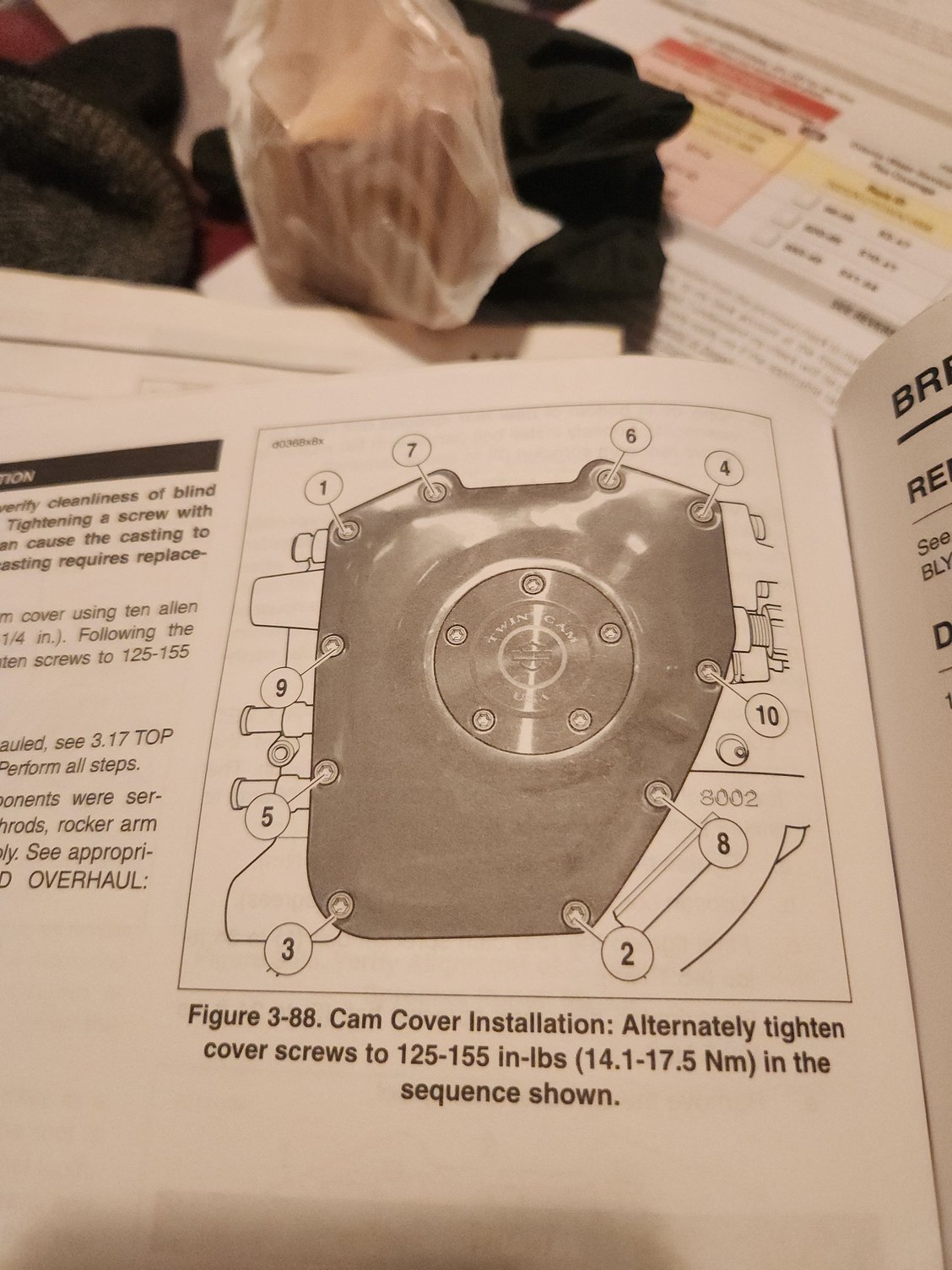 From my 04 manual ..  04 Fatboy tc88