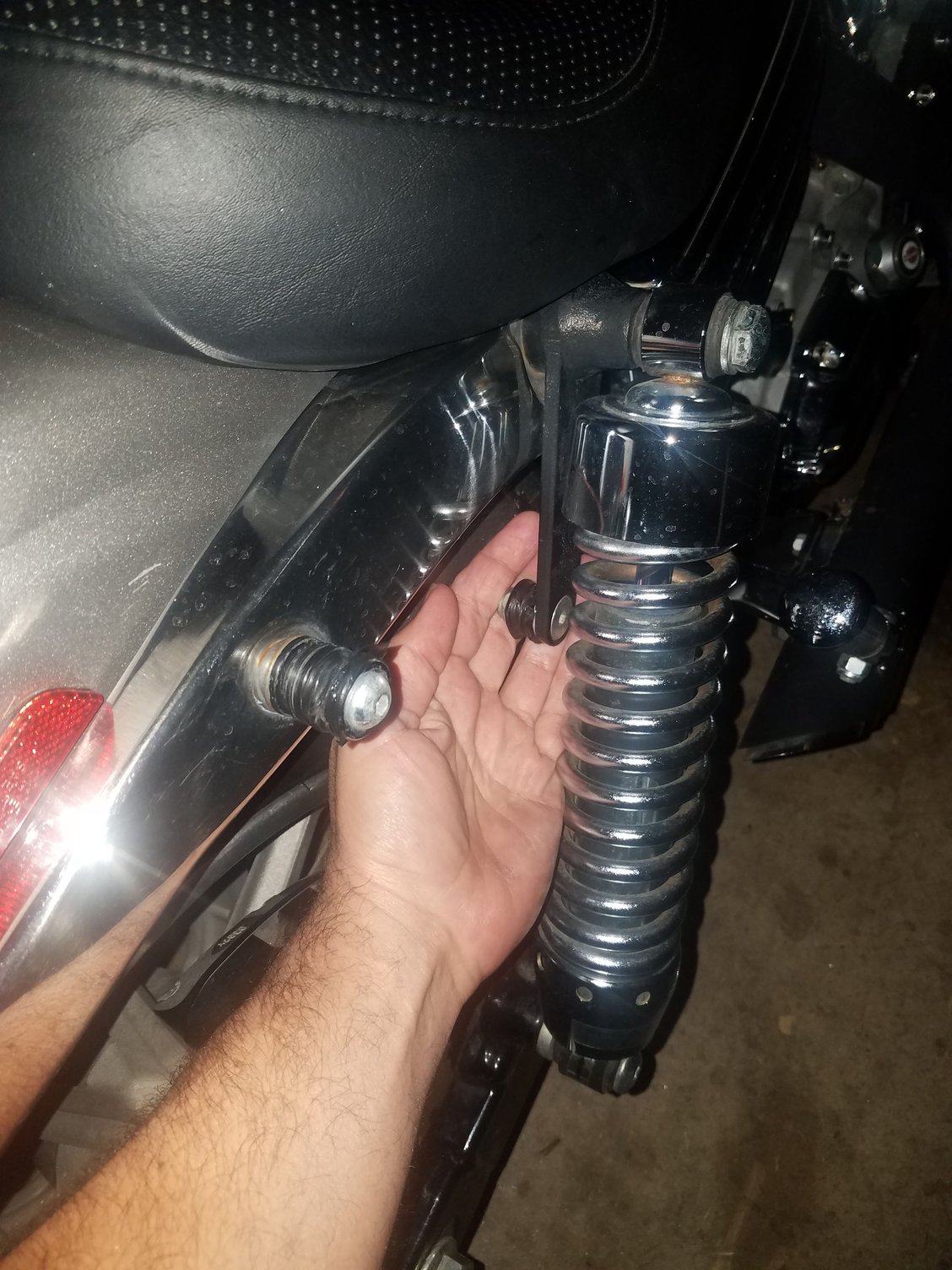 Rear shock spacer. Harley Davidson Forums