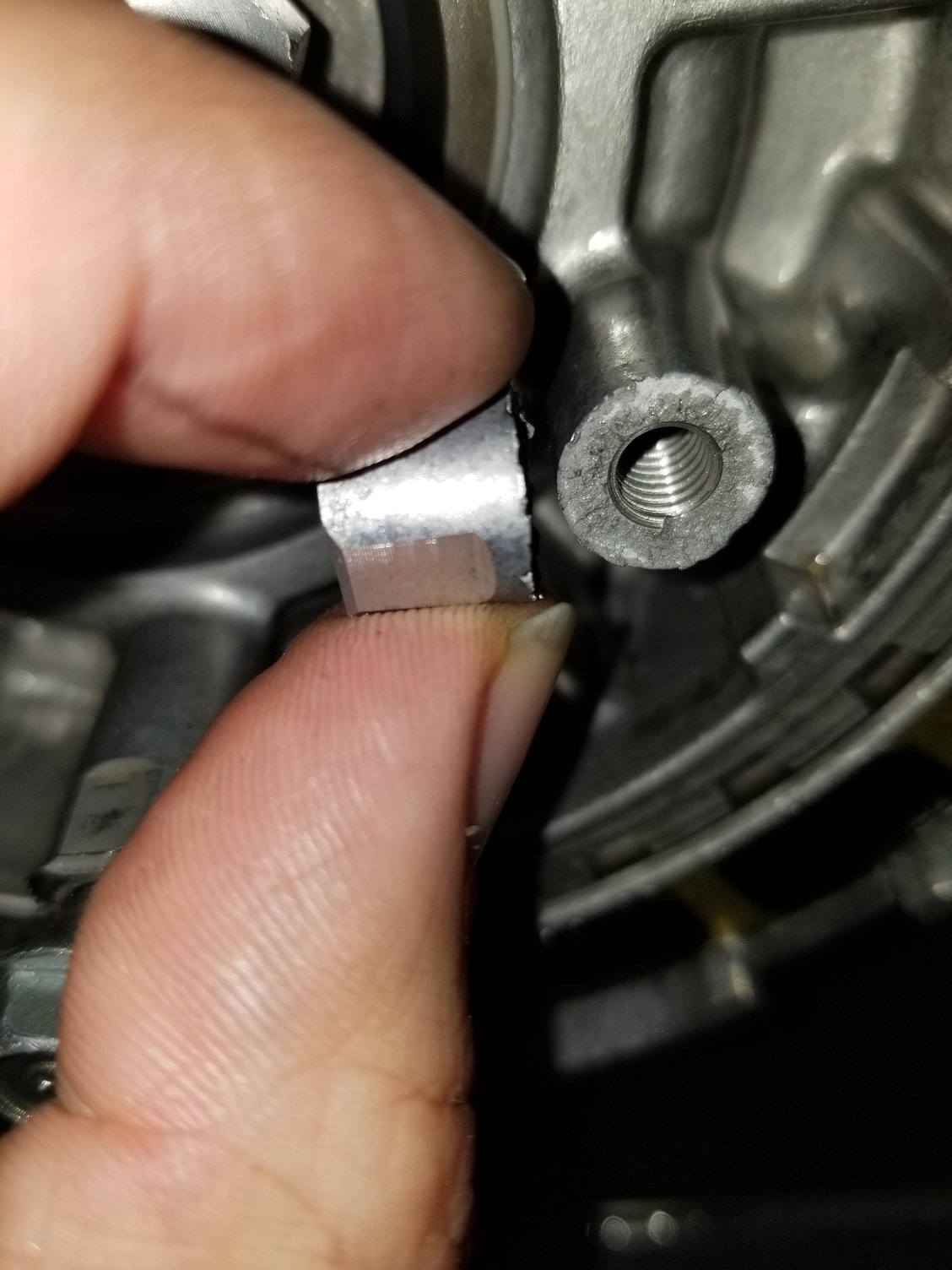 Clutch basket bolt spacer snapped ? Harley Davidson Forums