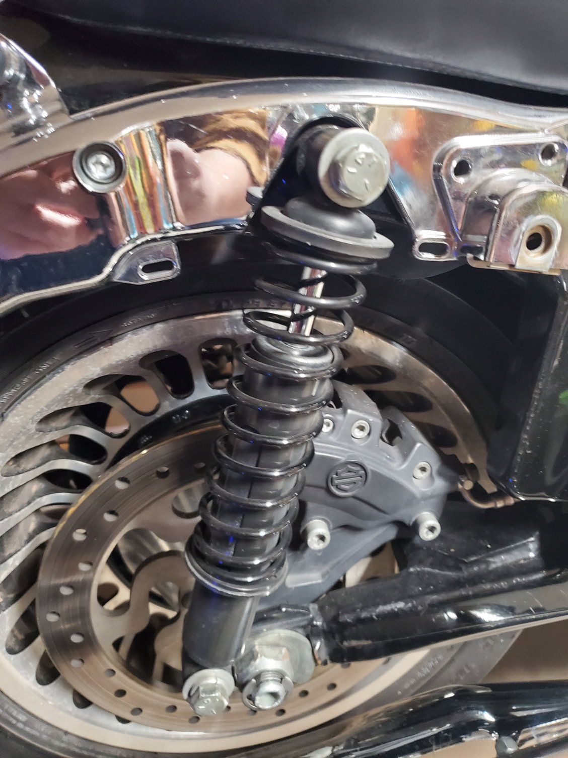 Two different shocks on a 14 road king? Harley Davidson Forums