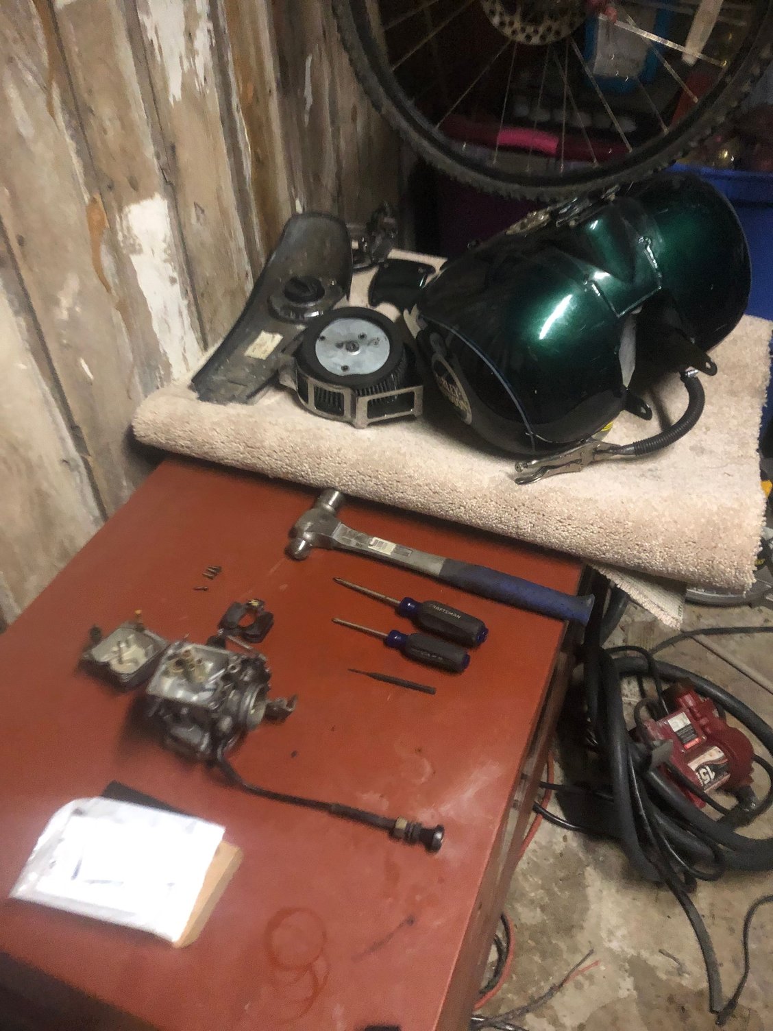 Why is CV carb float bowl overflow dumping fuel. Harley Davidson Forums